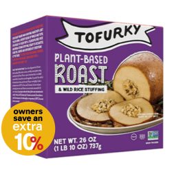 Vegan Tofurky Roast with Wild Rice Stuffing