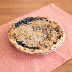 Vegan Blueberry Almond Crumb Pie 9 Inch